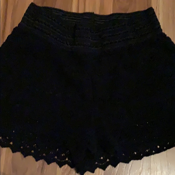 Rewind Pants - Super cute & comfy black lace shorts size L Rewind Pants - Super cute & comfy black lace shorts size L